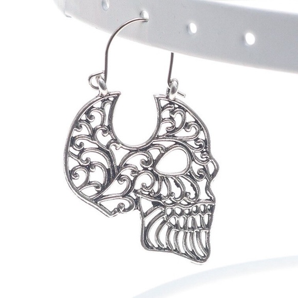 2/$20! Boho Sugar Skull Earrings - Picture 5 of 11